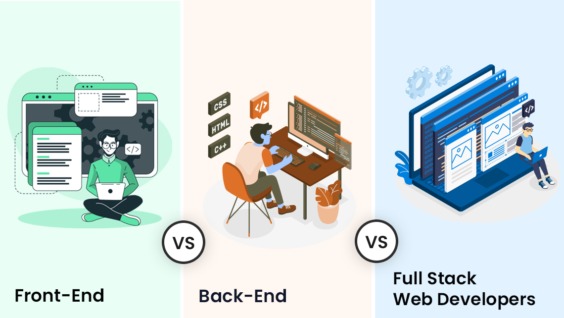 Front-End vs Back-End vs Full Stack Web Developers